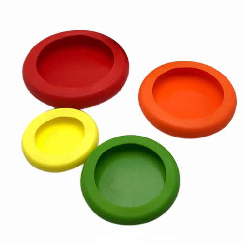 Silicone Food Storage Lids - Set of Four