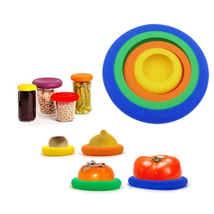 Silicone Food Storage Lids - Set of Four
