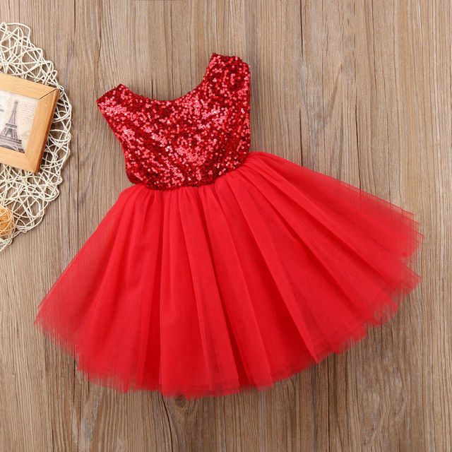 Princess Summer Dress for Girls - Sleeveless Sequins