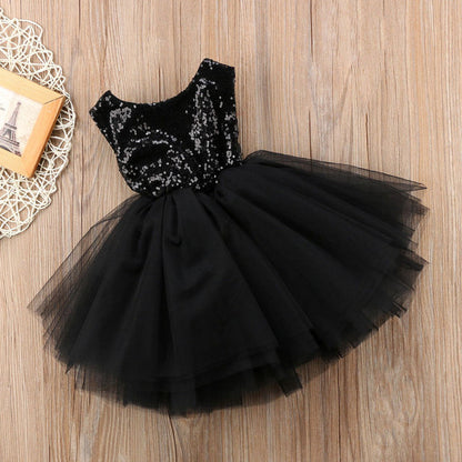 Princess Summer Dress for Girls - Sleeveless Sequins