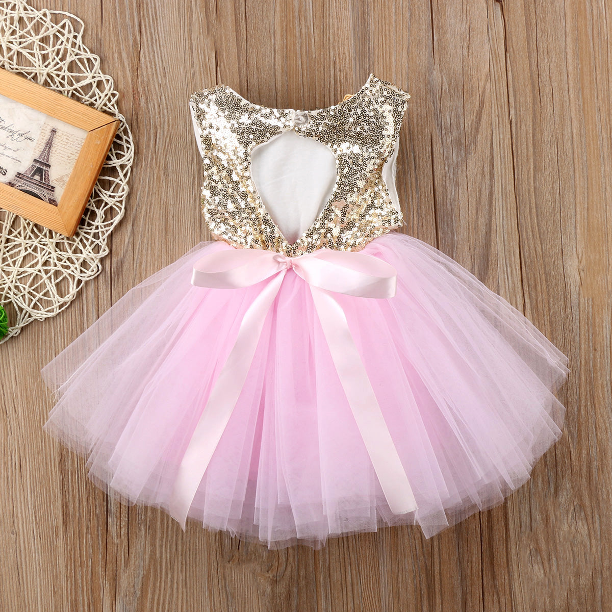 Princess Summer Dress for Girls - Sleeveless Sequins