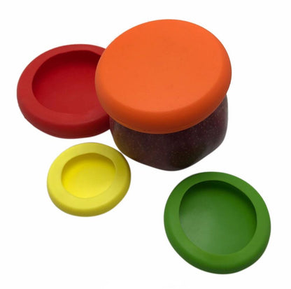 Silicone Food Storage Lids - Set of Four