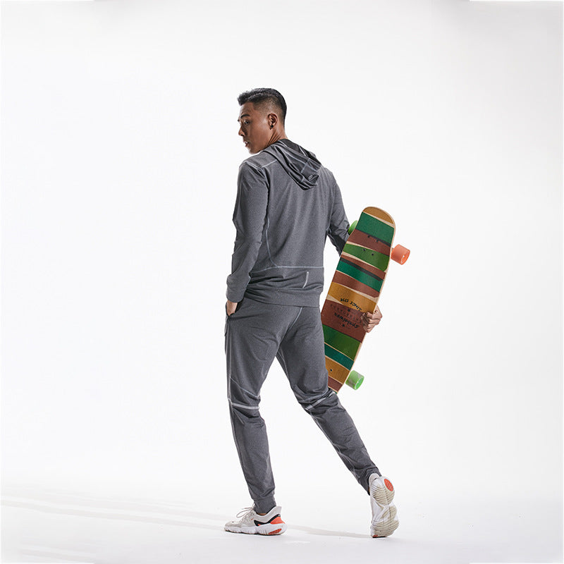 Men's Hooded Slim Fit Sports Jacket for Running