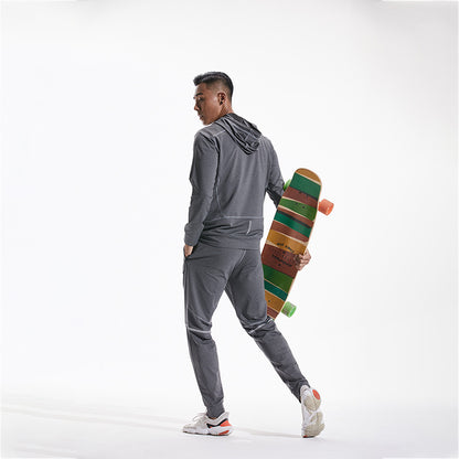 Men's Hooded Slim Fit Sports Jacket for Running