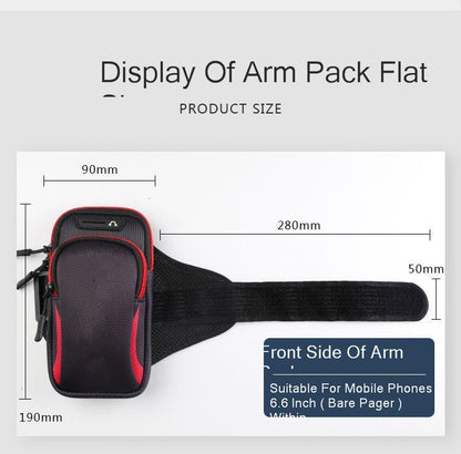 Waterproof Nylon Arm Bag for Running and Outdoor Use