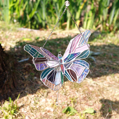 Colorful Butterfly Acrylic Sun Catcher Wind Chime Decor