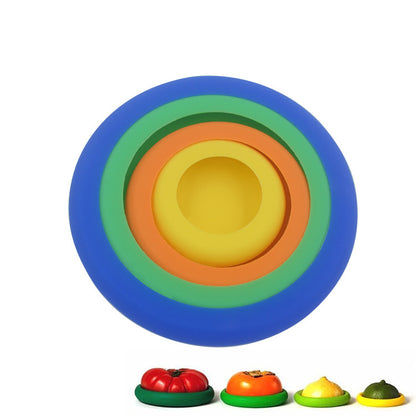 Silicone Food Storage Lids - Set of Four